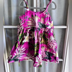 Hawaiian Pink Floral 4/5T Dress